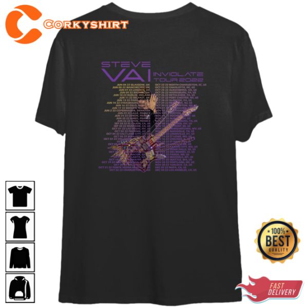 Steve Vai Inviolate Tour Fans Club Concert T-Shirt