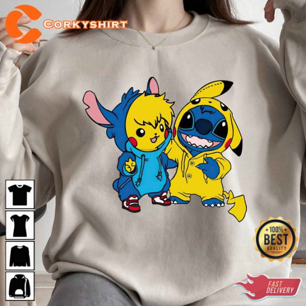 Stitch And Friends Cute Costume Best Friends Disney Family Match T-Shirt