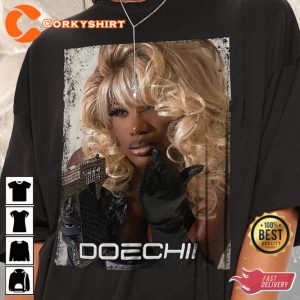 Streetstyle Doechii With Gun The Scarlet Tour 2023 Rap T-Shirt