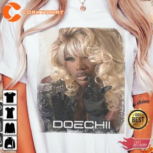 Streetstyle Doechii With Gun The Scarlet Tour 2023 Rap T-Shirt