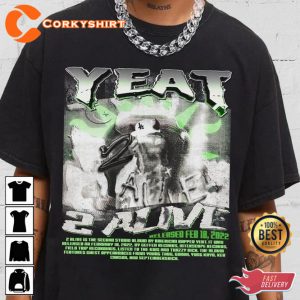Streetstyle Yeat 2 Alive Rapper Album Graphic Unisex T-Shirt