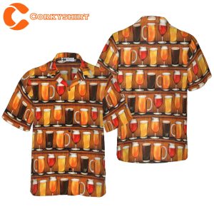 Summer Beer Mugs Hawaiian Shirt
