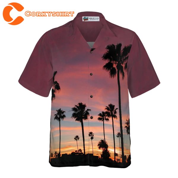 Sunset Venice Beach Men Hawaiian Shirt