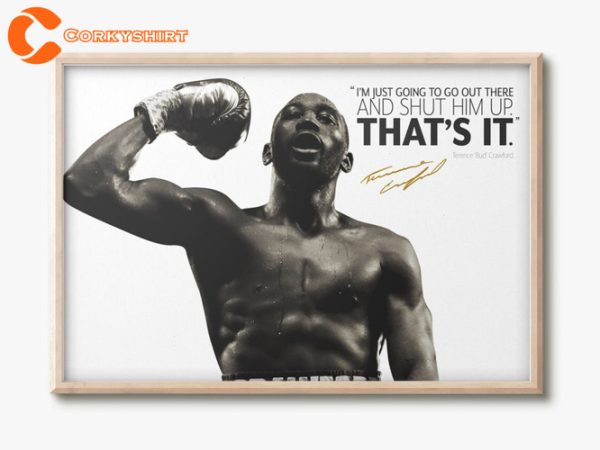 Terence Crawford Bud Quote Signatures Poster