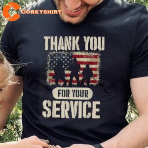 Thank You For Your Service Happy Patriotic Day T-Shirt