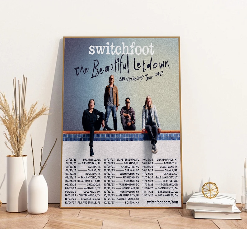 The Beautiful Letdown 20th Anniversary Tour 2023 Poster