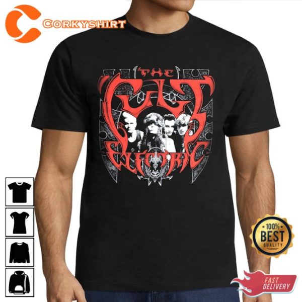 The Cult Electric Billy Duffy Ian Astbury Hard Rock T-shirt