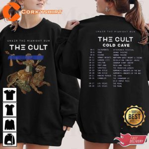 The Cult West Coast Fall Tour 2023 Under The Midnight Concert T-Shirt