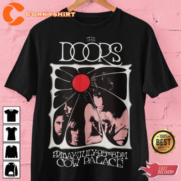 The Doors Rock & Roll 1960s Graphic Band Short Sleeve T-Shirt