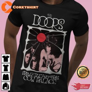 The Doors Rock & Roll 1960s Graphic Band Short Sleeve T-Shirt