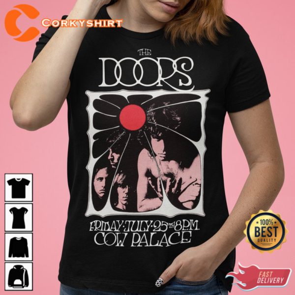 The Doors Rock & Roll 1960s Graphic Band Short Sleeve T-Shirt