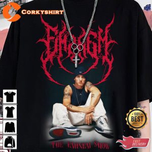 The Eminem Show Black Metal Rock Style T-Shirt