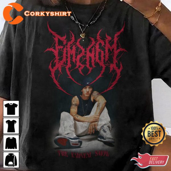 The Eminem Show Black Metal Rock Style T-Shirt