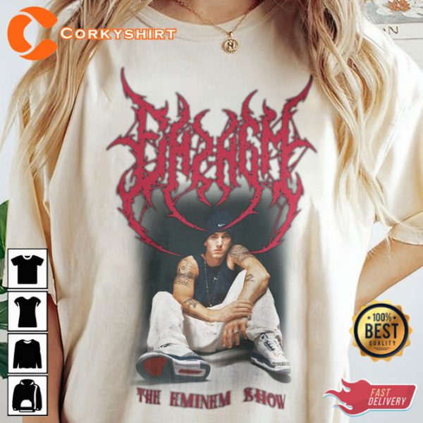 The Eminem Show Black Metal Rock Style T-Shirt