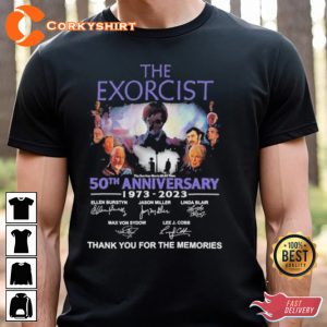 The Exorcist 50th Anniversary 1973 – 2023 Signatures T-Shirt