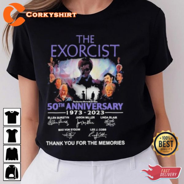 The Exorcist 50th Anniversary 1973 – 2023 Signatures T-Shirt