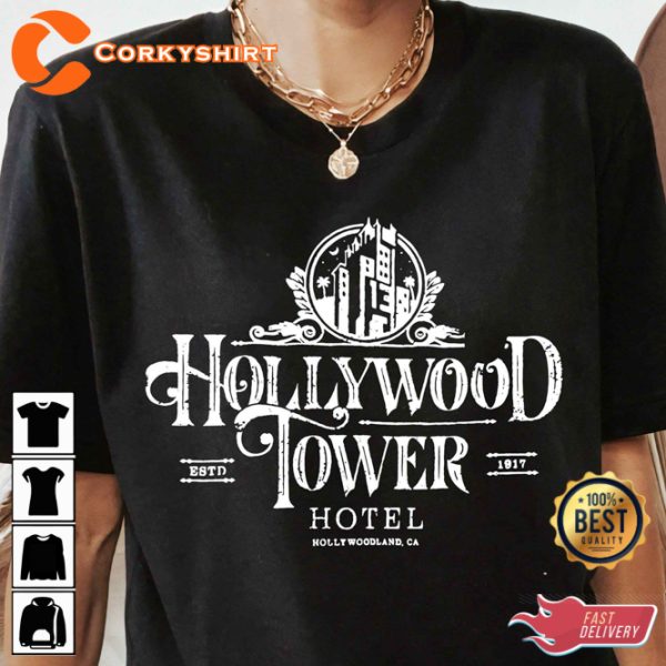 The Hollywood Tower Hotel 1917 Halloween Moods T-Shirt