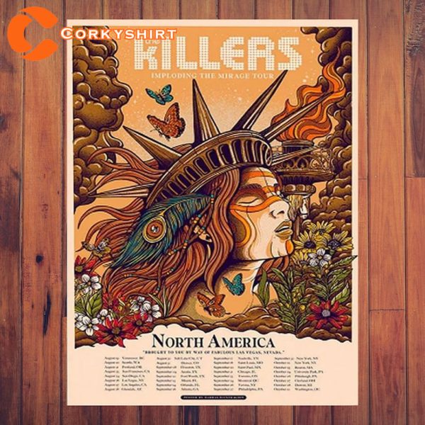 The Killers Imploding The Mirage Tour Poster