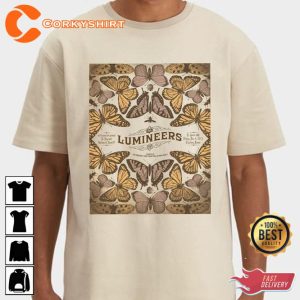 The Lumineers Butterflies Poster 2023 Designed T-Shirt