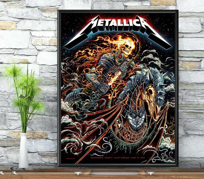 The M72 Metallica Gothenburg Met On Tour Wall Art Poster