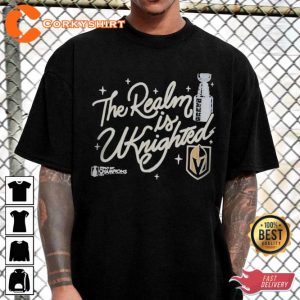 The Realm Is Uknighted Vintage Vegas Golden Knights Ice Hockey T-Shirt