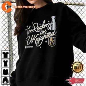 The Realm Is Uknighted Vintage Vegas Golden Knights Ice Hockey T-Shirt