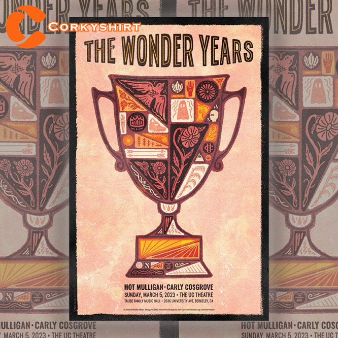 The Wonder Years UC Theatre Berkeley Wall Art Poster