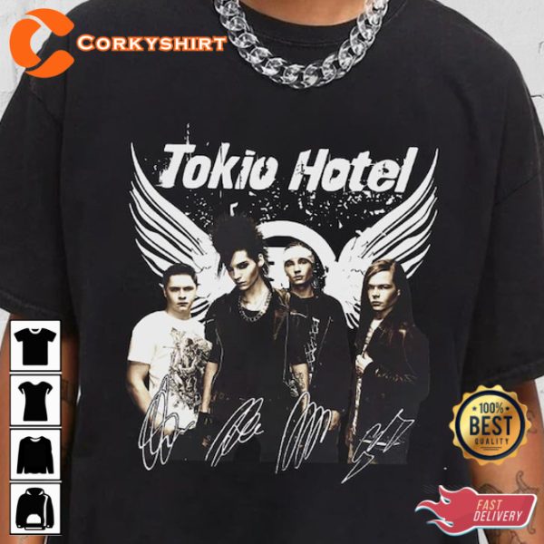 Tokio Hotel Band Concert The Roxy Theatre Signature T-Shirt