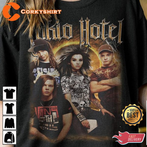 Tokio Hotel Band Scream Pop Rock Teen Fans Gift T-Shirt