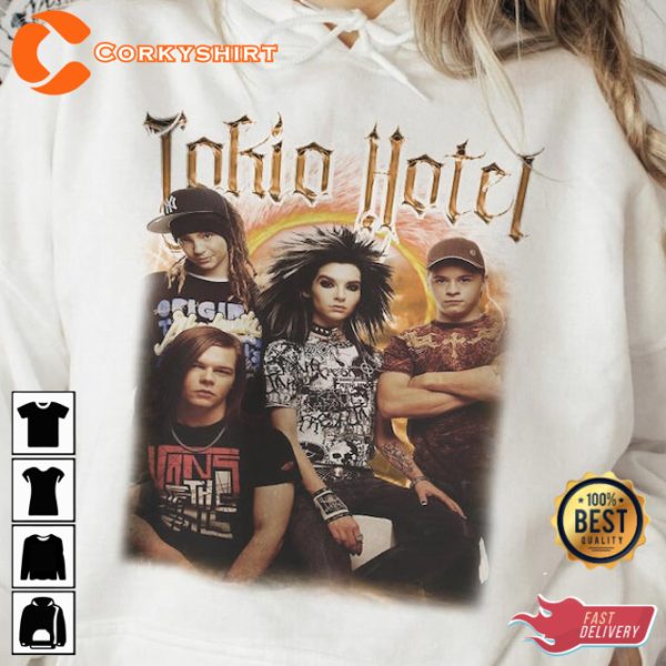 Tokio Hotel Band Scream Pop Rock Teen Fans Gift T-Shirt