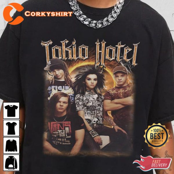 Tokio Hotel Band Scream Pop Rock Teen Fans Gift T-Shirt