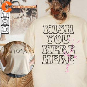 Travis Scott 2-Sided Rap Cactus Jack Wish You Were Here T-Shirt
