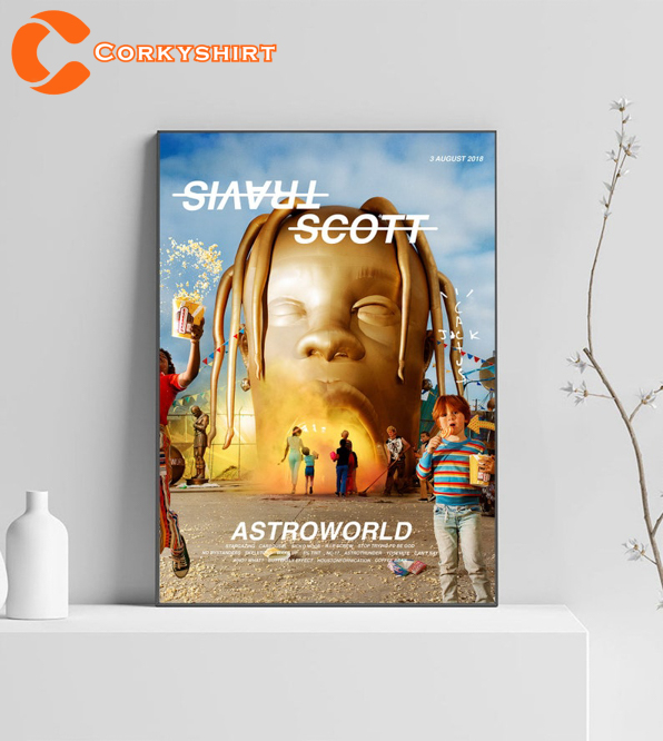 Travis Scott ASTROWORLD Tracklist Album Cover Poster