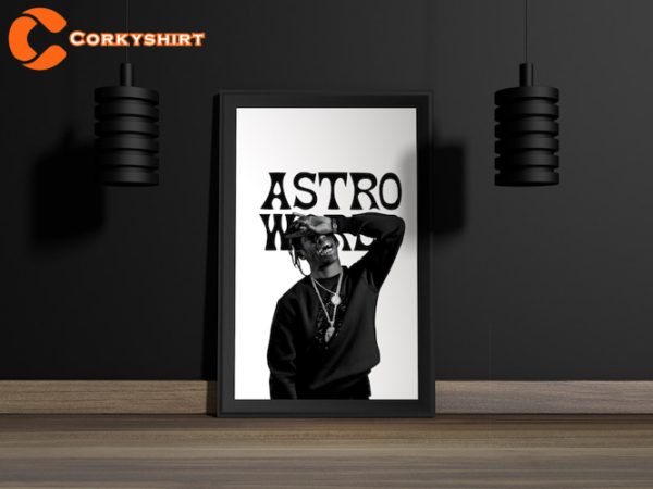 Travis Scott Cactus Jack Astroworld Hip Hop Wall Art Poster