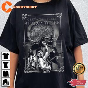 Trippy Greta Van Fleet Rock Starcatcher Music Lover Gift Classic T-Shirt