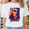 Trump Merica Flag Donald Happy 4th Of July Day T-Shirt