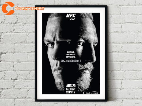 UFC 202 Conor McGregor vs Nate Diaz II Poster