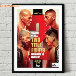 UFC 283 Glover Teixeira vs Jamahal Hill Fight Poster