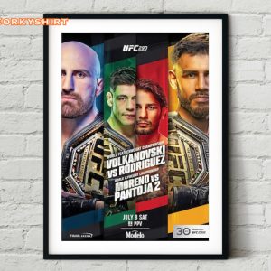 UFC 290 Alexander Volkanovski vs Yair Rodriguez 2023 Fight Poster