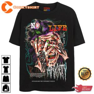 VINTAGE 90s NO LIFE T-SHIRT