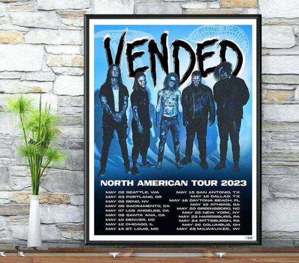 Vended North American Tour 2023 Wall Art Poster