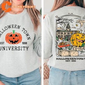 Vintage 90s Halloween Town  University 1998 T-Shirt