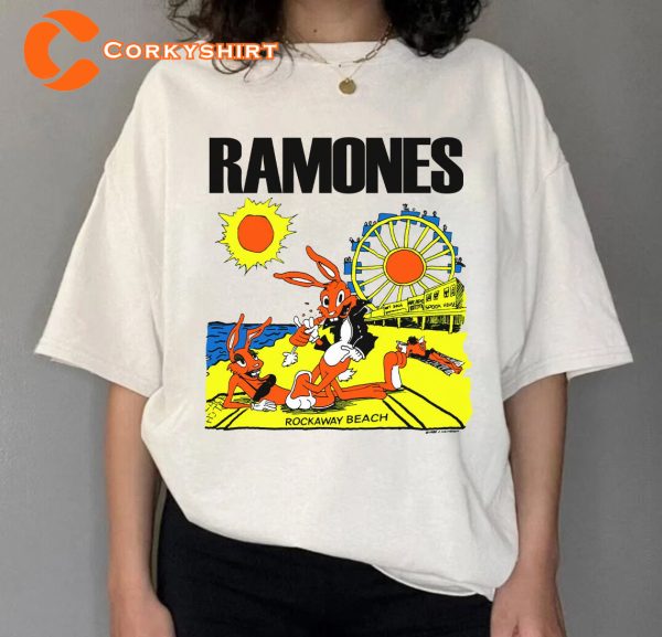 Vintage 90s Ramones Rockaway Beach 1988 T-shirt