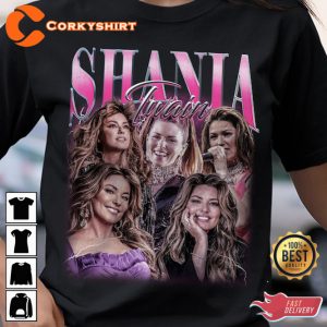 Vintage Inspired Country Music Raised On Shania Twain T-shirt