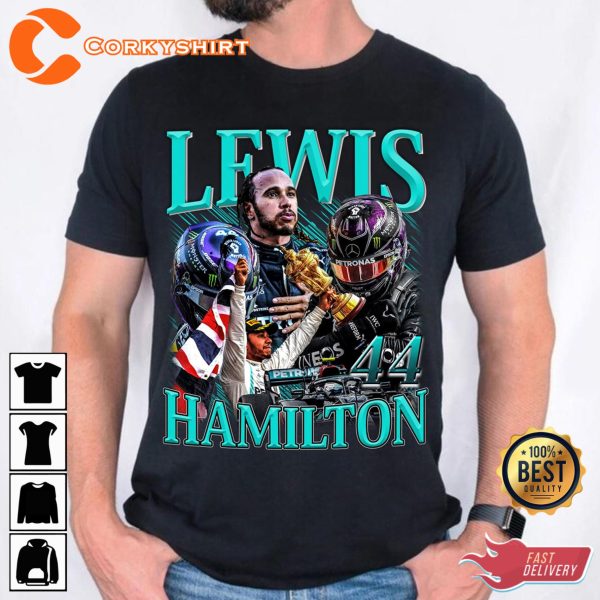 Vintage Lewis Hamilton Design T-Shirt