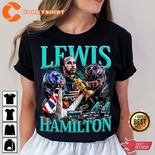 Vintage Lewis Hamilton Design T-Shirt