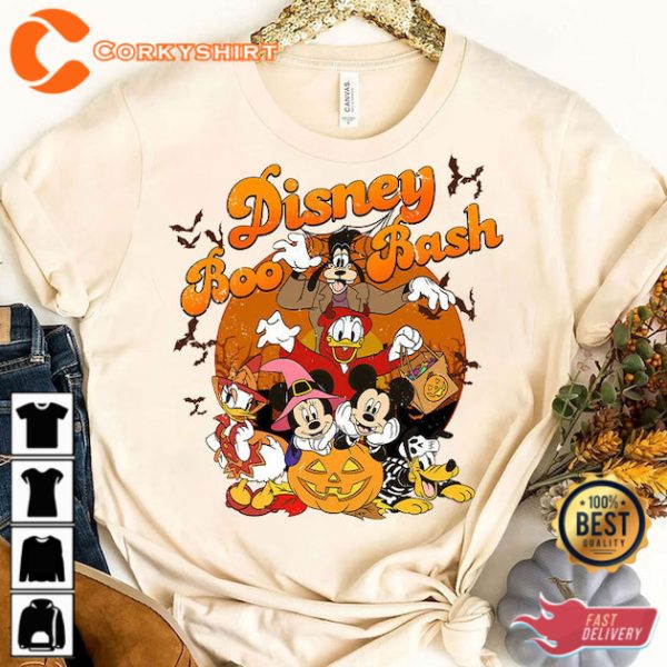 Vintage Mickey and Friends Halloween Disney Boo Bash T-Shirt