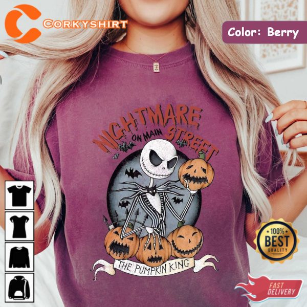 Vintage The Nightmare Before Halloween Pumpkin Shirt