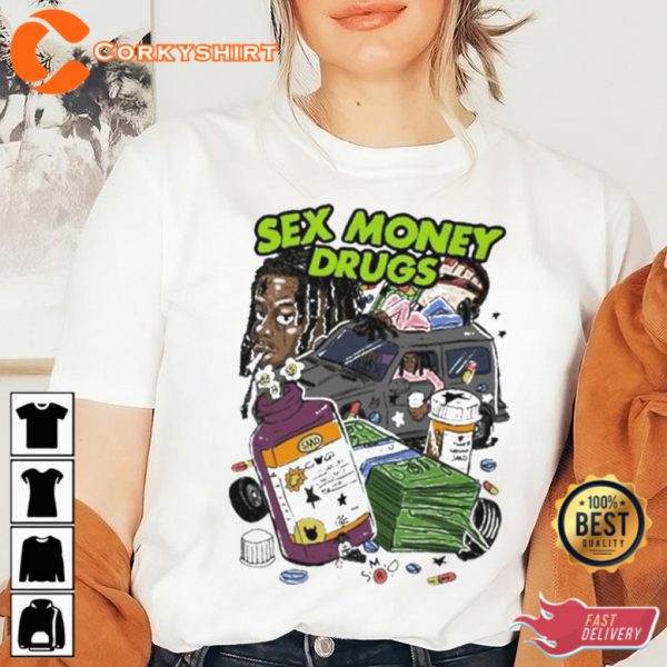 Vxmeee Smd Sex Money Drugs Gift For T-Shirt