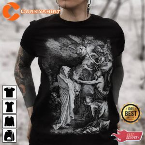 Witchcraft The Witch of Endor Goth Aesthetic T-Shirt